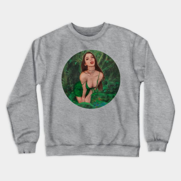 Jungle girl Crewneck Sweatshirt by Henry Drae